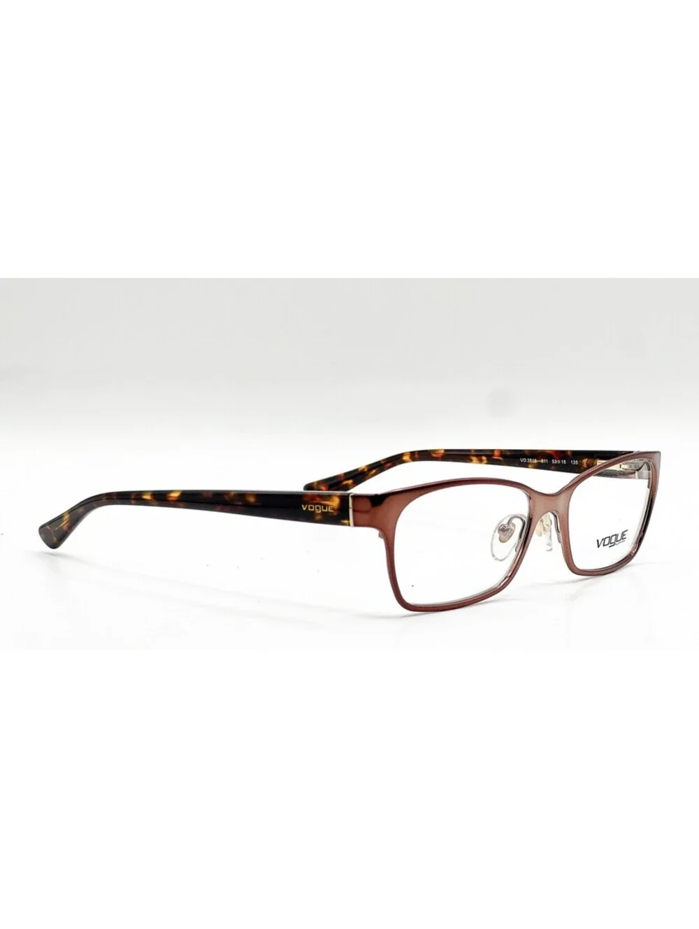 Vogue Vo 3816 811 Brown Authentic Eyeglasses 53-16-135